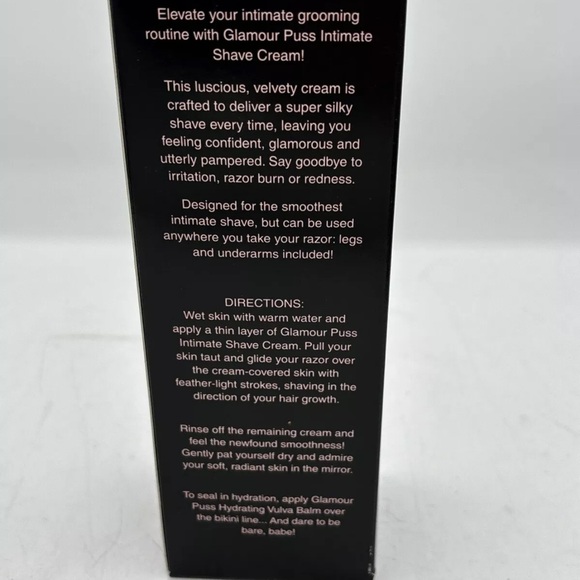 Booty Parlor Intimate Shave Cream Glamour Puss 8oz NEW - Picture 6 of 9